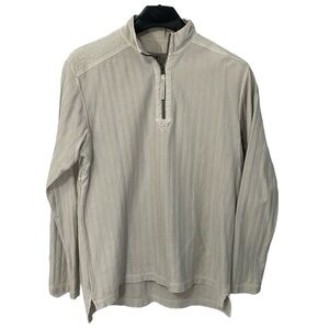 The Territory Ahead Men’s Size Large cream/off white quarter zip pullover‎ shirt